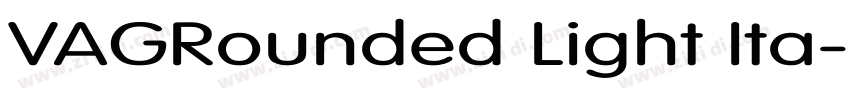 VAGRounded Light Ita字体转换